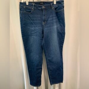 Talbots Women’s Slim Ankle Jean,  93% Cotton, Zip Fly w/Metal Button; Size 16